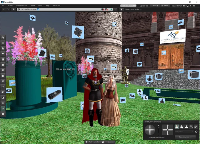 Applied Scientific Instrumentation in Second Life