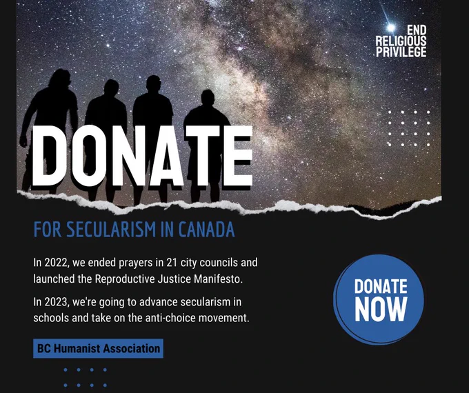 Donate for secularism in Canada