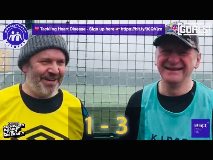 ⚽️ Missed us last Sunday? Catch up 👉 https://youtu.be/kzMyPbHOK3I #Over50 #Over60 #Over70 #Football #CVD #CardiacRehab #Health #Project84 #London #Essex #WHUFC #LOFC #AFC #THFC #Diabetes #Qatar2022 #FIFAWorldCup #FRAMOR Partners @deliver_success @theCALMzone @GoalsChingford