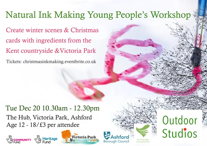 Natural Ink Making Young Peoples Workshop Poster