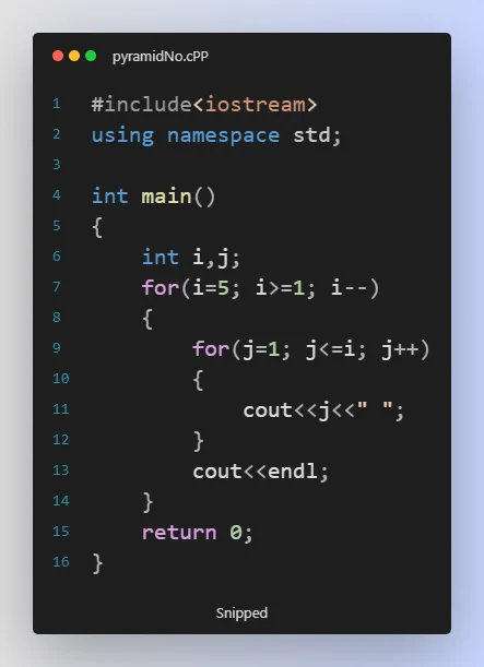 #Day28 #100DaysOfCode
Project : Pyramid (Number)
Language : C  
#programming  #daily #programmer #python3 #Python  #javascript  #cpplanguage #clanguage #ArtificialIntelligence  #webdevelopment  #DataScience #appdevelopment #tech #technical #girlscript #googledevs #CPP #c #DevOps