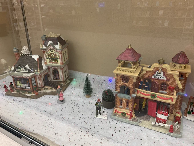 A fire station and a tailor