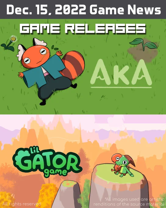 December 15, 2022. Publisher Neowiz will release the game Aka. Likewise publisher Playtonic Friends will release Lil gator Game.