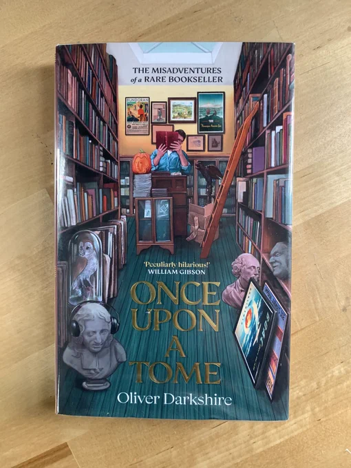 A copy of Oliver Darkshire’s book ‘Once Upon a Tome’