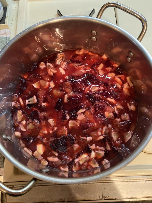 Pot full of fruit