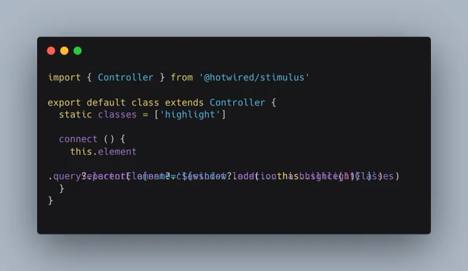 import { Controller } from '@hotwired/stimulus'

export default class extends Controller {
  static classes = ['highlight']

  connect () {
    this.element
      .querySelector(`a[name='${window.location.hash.slice(1)}']`)
      ?.parentElement?.classList?.add(...this.highlightClasses)
  }
}
