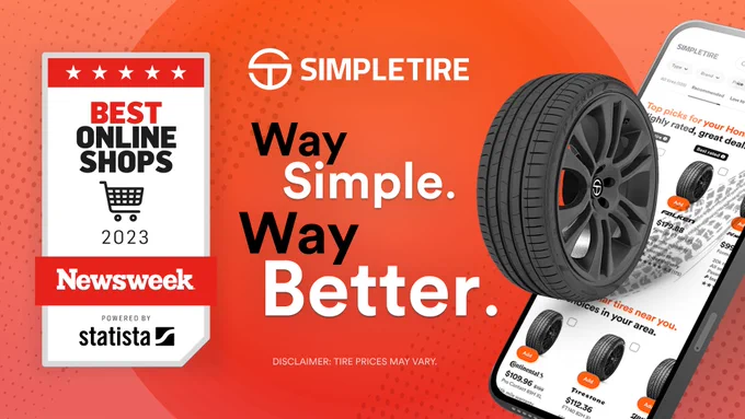 SimpleTire Awarded on Newsweek’s Best Online Shops 2023 List
