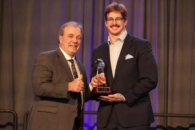 Max Wright was the recipient of the 2022 Aggie Heart Award. 