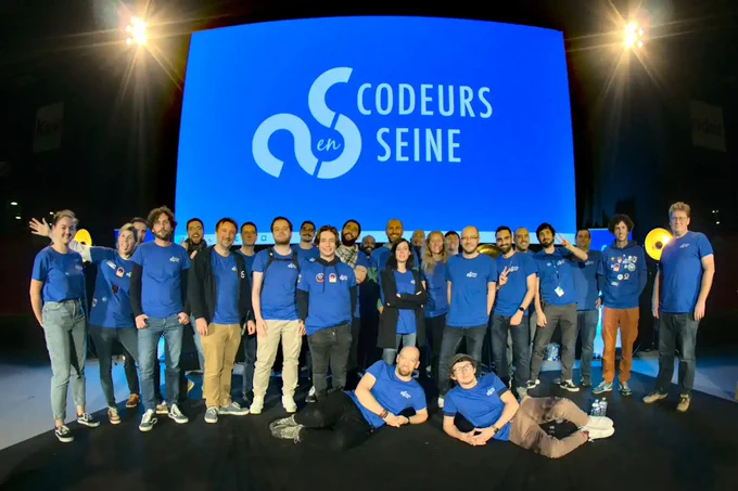 Photographie de l'équipe de bénévoles de Codeurs en Seine 2022