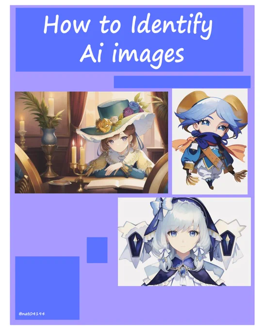 "How to Identify Ai images"
With images made by ai below it