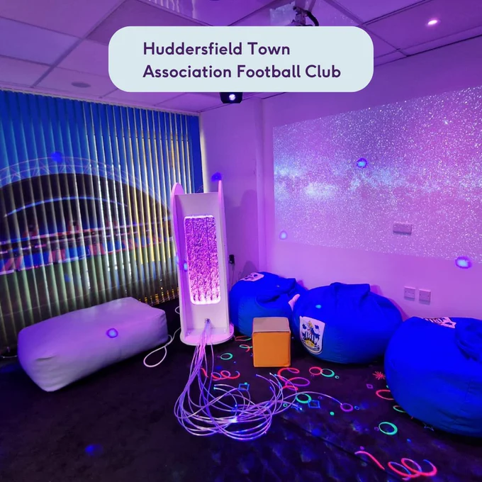 Image of the sensory room in Huddersfield Town Association Football Club.
