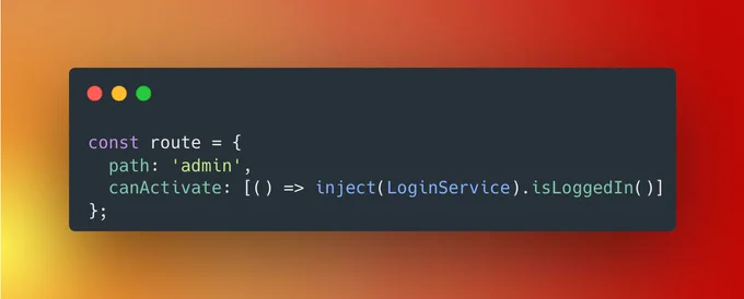 Code snippet showcasing the implementation of Functional Router Guards in Angular v15.