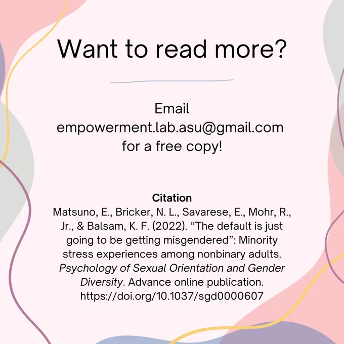 Want to read more? Email empowerment.lab.asu@gmail.com 
for a free copy!