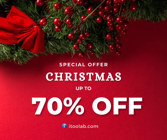 iToolab Christmas special offer