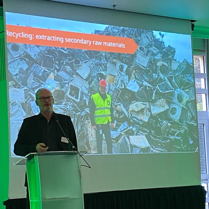 Bruno Vermoesen, BSH Home Appliances s.a. speaking at WEEE Forum's EPR Grand Challenge Conference