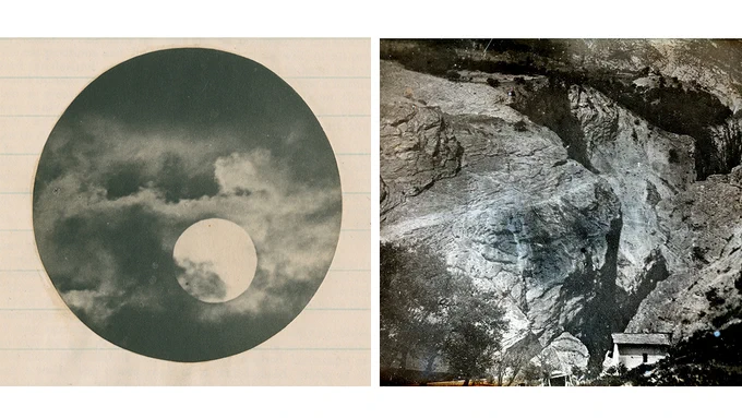 left: Arthur Roope Hunt, Transit of Venus, 6 December 1882, 45424. © The Royal Society
right: John Ruskin, Frederick Crawley, Ardon (Valais). Gorge de la Lizerne 1854, 1996D0078. © The Ruskin, Lancaster University 