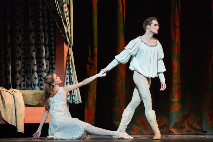 Harrison James and Heather Ogden in Romeo and Juliet. Photo by Karolina Kuras, courtesy of The National Ballet of Canada.