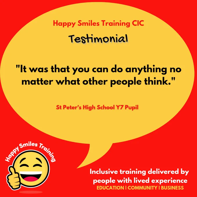 
"It was that you can do anything no matter what other people think."
