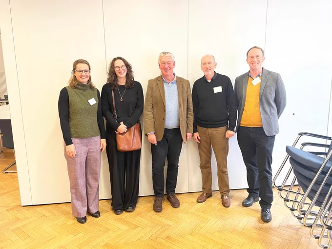 From left to right: Carolyn Holbrook (@sigmundmarx), Mia Martin Hobbs (@miamhobbs), Eckart Conze, David Lowe (@DloweDavid), David Eklbadh