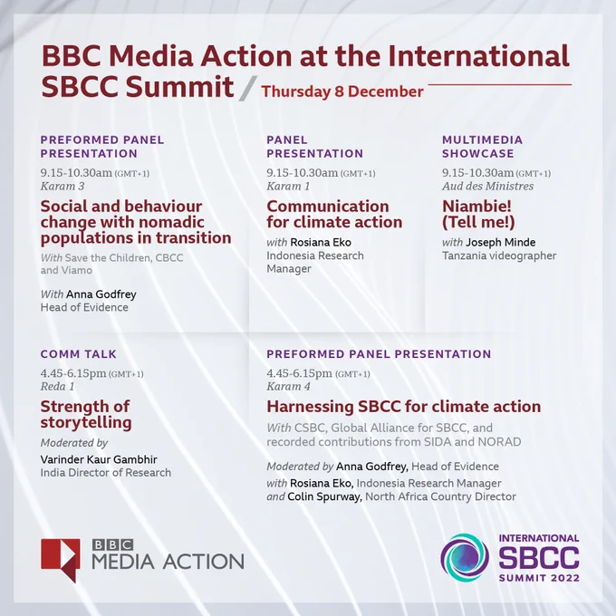 BBC Media Action at International SBCC Summit - 8 Dec