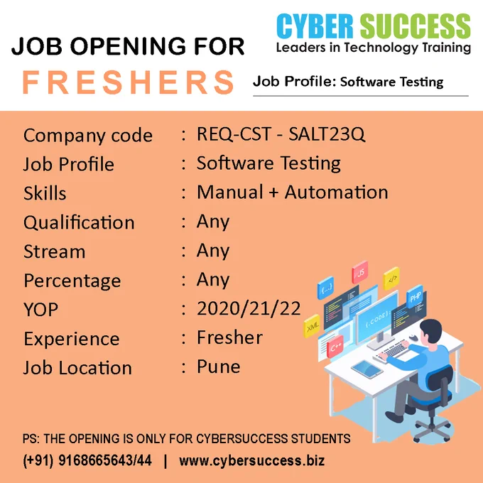 Job Posting for students by cyber success