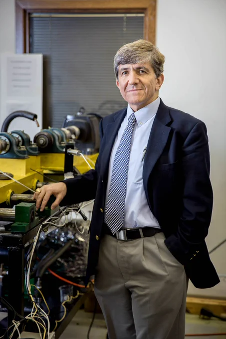 Michael Khonsari poses in his lab