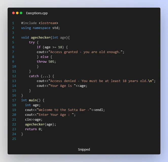 #Day22 #100DaysOfCode 
Project : Exception(error)
Language : C  
#programming  #daily #programmer #python3 #Python  #javascript  #cpplanguage #clanguage #ArtificialIntelligence  #webdevelopment  #DataScience #appdevelopment #tech #technical #girlscript #googledevs #CPP #c #DevOps