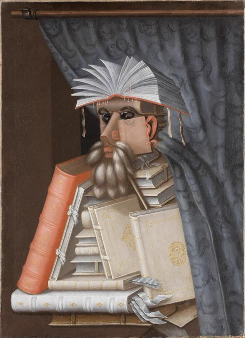 The Librarian by Giuseppe Arcimboldo (1566)