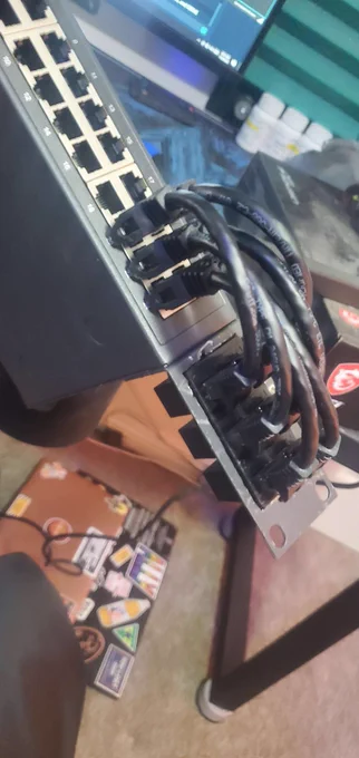 Patch dremeled into switch. Photo not mine, credit to u/nrg4everyone.