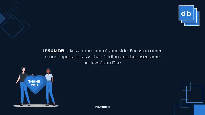 Conclusion about ipsumdb