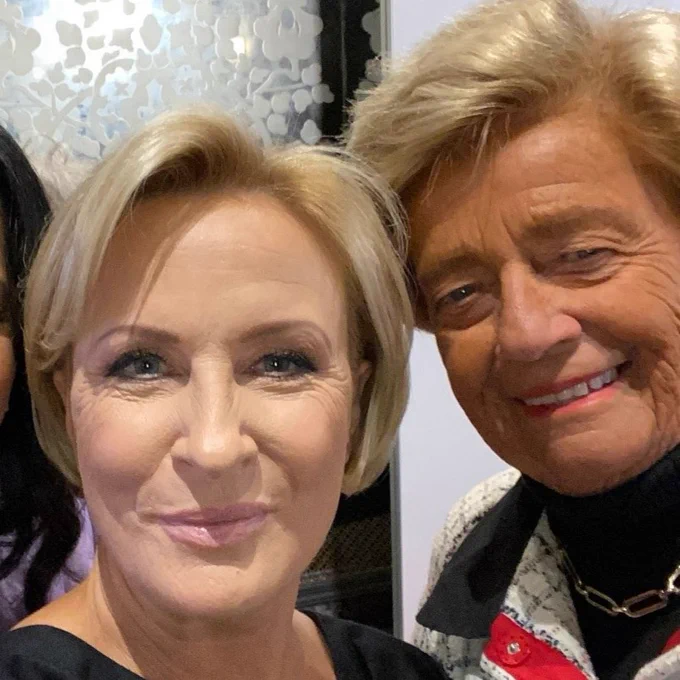 Mika Brzezinski, left, co-host of MSNBC’s Morning Joe, and Judith M. von Seldeneck, chair and founder of Diversified Search Group.