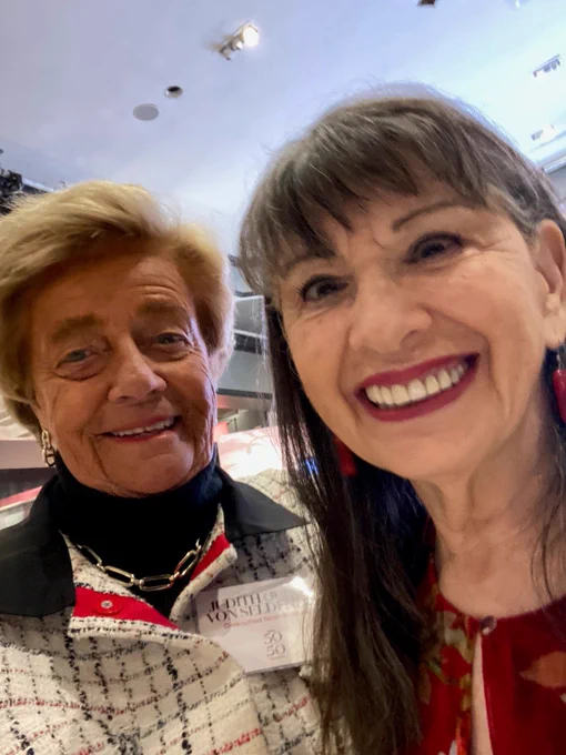 Judith M. von Seldeneck, left, chair and founder of Diversified Search Group, and Gloria Feldt, co-founder and president, Take the Lead Women.