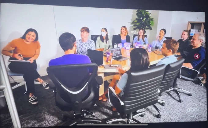 Ready Set Food employees in a conference room