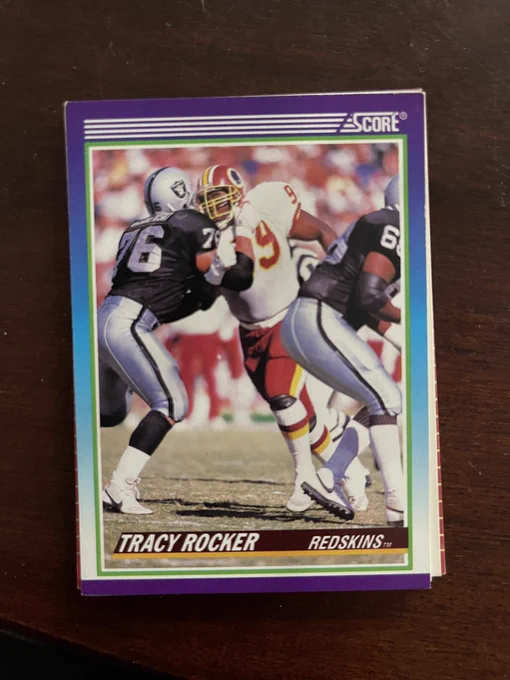 1990 Score Tracy Rocker football card