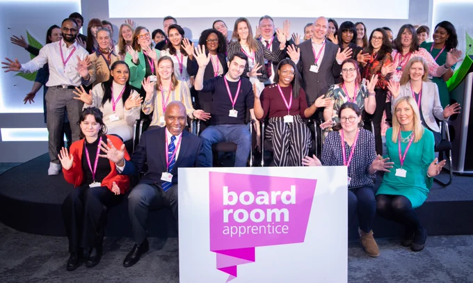This photo of the UK Boardroom Apprentice Class of 2023.