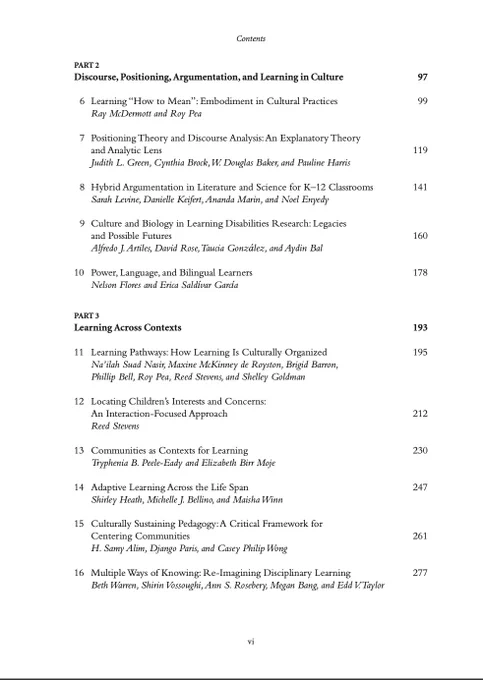 Screenshot of the second page of the table of contents for the linked book (available open access). 