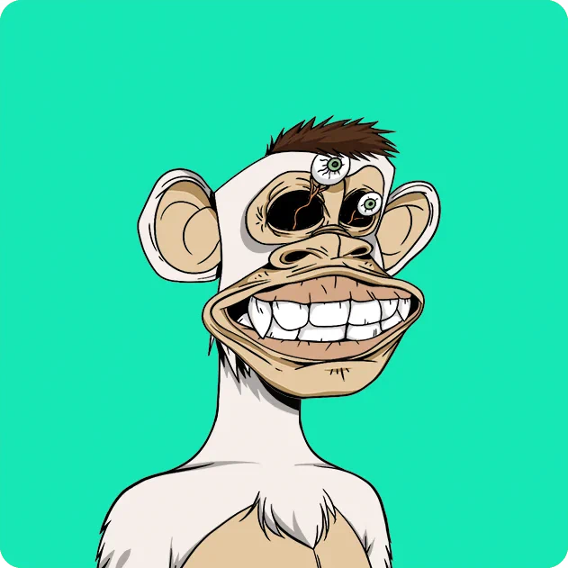 The Bored Ape Yacht Club is a collection of 10,000 unique Bored Ape NFTs— unique digital collectibles living on the Ethereum blockchain. Your Bored Ape doubles as your Yacht Club membership card, and grants access to members-only benefits, the first of which is access to THE BATHROOM, a collaborative graffiti board. Future areas and perks can be unlocked by the community through roadmap activation. Visit www.BoredApeYachtClub.com for more details