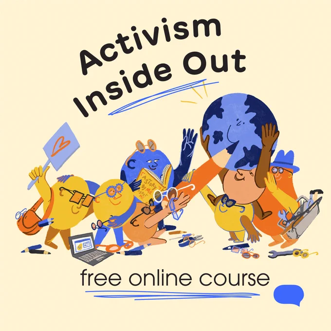 Stop scrolling. This is for you if you want to make the world a better place 🗺🍃 

 'Activism Inside Out' is our new free online course for activists just like you! Start today, improve your wellbeing and take your activism to the next level 👉 https://neon.ly/NdL0g 
#ForYouthRights