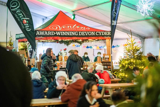 Food and craft fair at Sidmouth's Connaught at Christmas