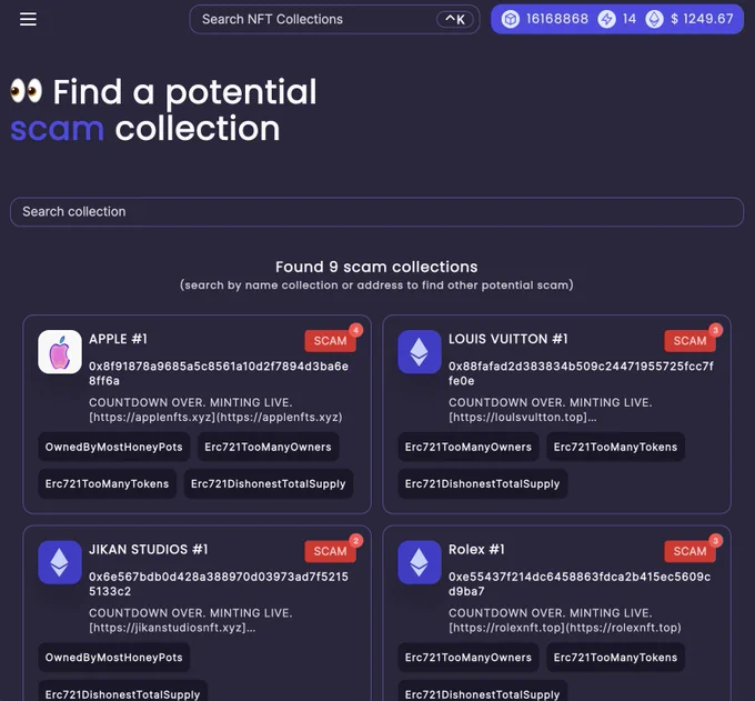 scam detection @openstreamnft