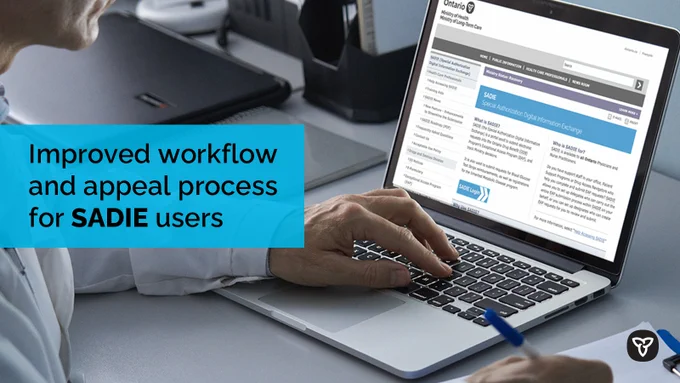 Image Text: “Improved workflow and appeal process for SADIE users.”