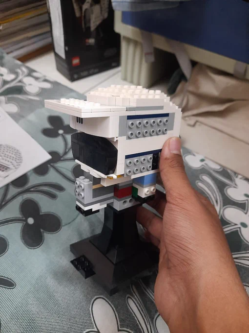 Half-built scout trooper Lego 