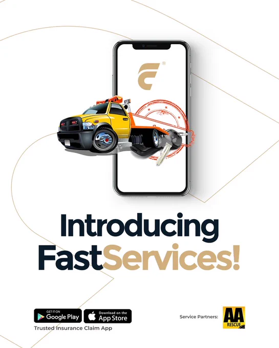 INTRODUCING: FASTCLAIM SERVICES

Compliments of the Season!

Protection is the primary reason you have Insurance. How great would it be to have an excellent service that notifies your insurer instantly and anytime of the day? You should get the FastClaim App! (LINK IN BIO)