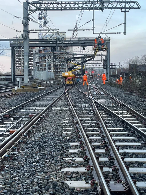 Work taking place as part of the Transpennine Route Upgrade