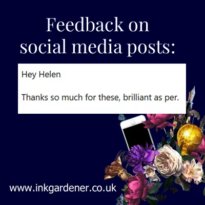 Text: Hey Helen Thanks so much for these, brilliant as per.