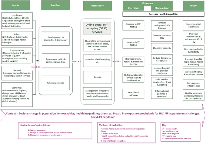 ASSIST logic model explaining the introduction of OPSS services