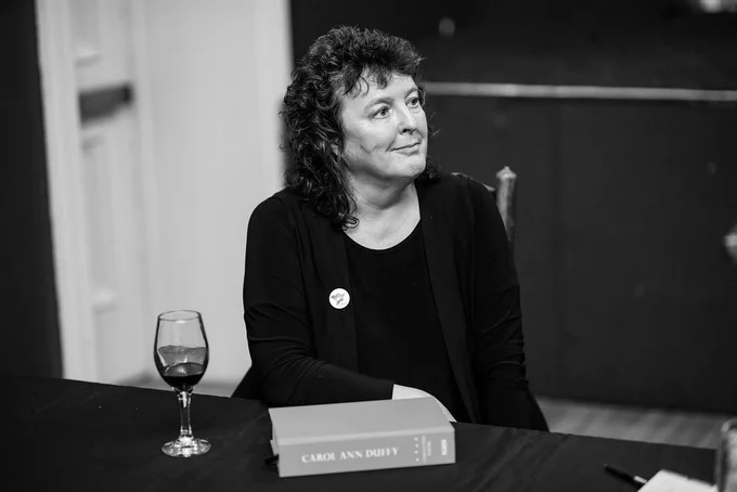 "Carol Ann Duffy - Cambridge 2015" by Chris Boland is licensed under CC BY-NC-ND 2.0.