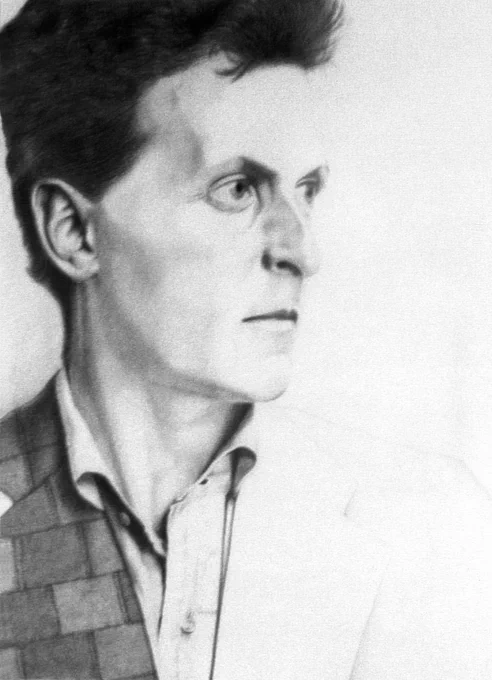 Drawing of Ludwig Wittgenstein by Christiaan Tonnis