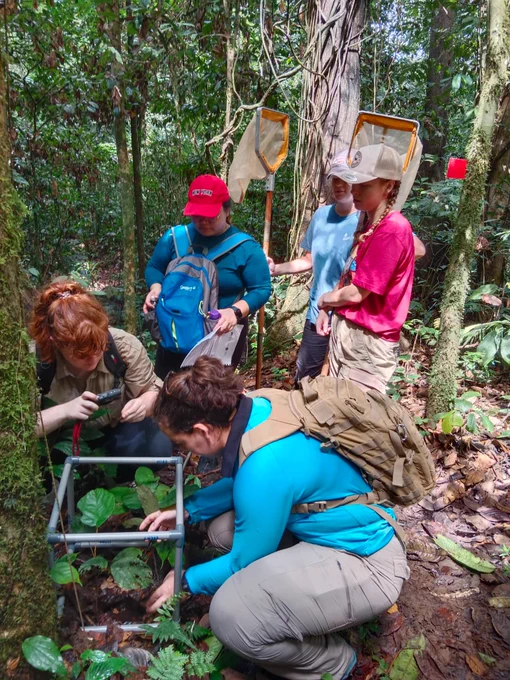Volunteer Students from James Cook University piloting Environmental Education activities for a Malaysian School EE initiative 
