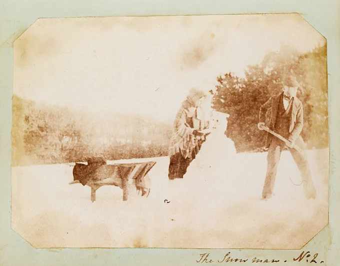 Photo of snowman taken by Mary Dillwyn